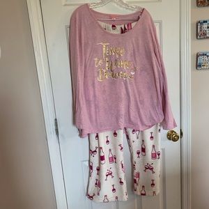Time to Wine Down plus size pajamas, 3X